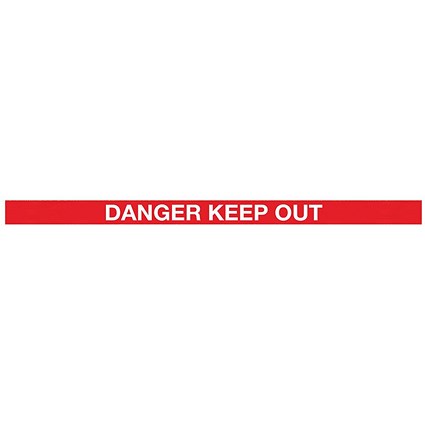WeatherMaster 250 Red Post Danger Keep Out Red/White Pack 2