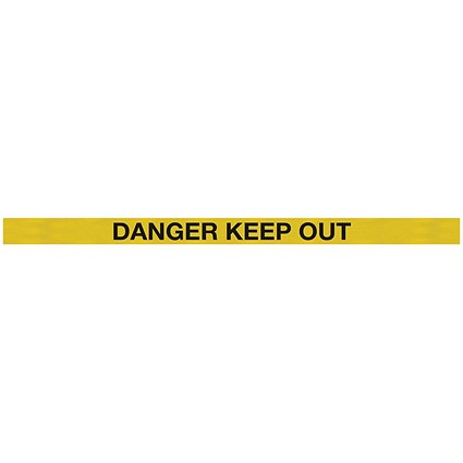 WeatherMaster 250 Red Post Danger Keep Out Yellow/Blk Pack 2