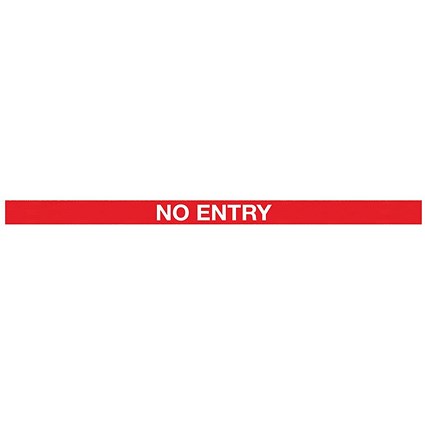 WeatherMaster 250 Twin Black Post No Entry Red/Wht Pack of 2