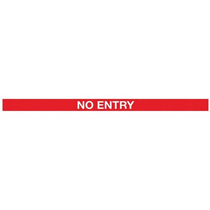 WeatherMaster 250 Twin Yellow Post No Entry Red/White Pack 2