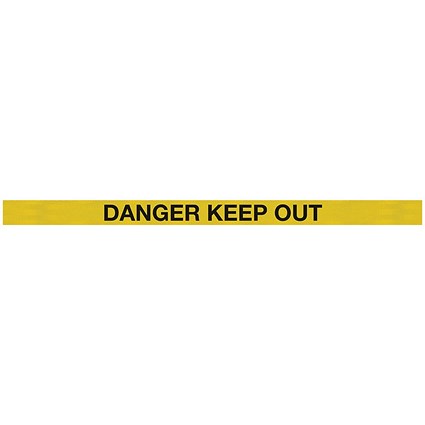 WeatherMaster 250 Twin Red Post Danger Yellow/Black Pack of 2