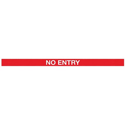 WeatherMaster 250 Twin Red Post No Entry Red/White Pack of 2