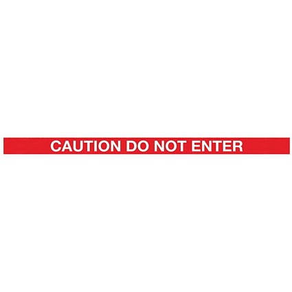 SafetyMaster 450 Yellow Post Do Not Enter Red/Wht 3.4m Pack 2
