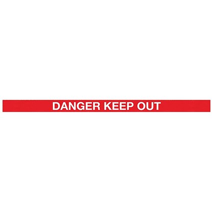 SafetyMaster 450 Yellow Post Danger Red/White 3.4m Pack of 2