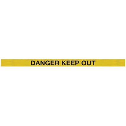 SafetyMaster 450 Red Post Danger Yellow/Black 3.4m Pack of 2