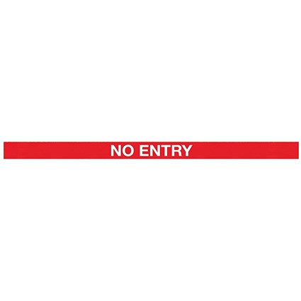 SafetyMaster 450 Red Post No Entry Red/White 3.4m Pack of 2
