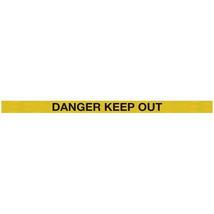SafetyMaster 450 Twin Red Post Danger Ylw/Black 3.4m Pack 2