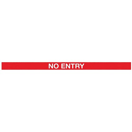 SafetyMaster 450 Twin Red Post No Entry Red/White 3.4m Pack 2