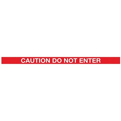WallPro 300 Barrier Blk with Do Not Enter Red/Wht Belt 3m