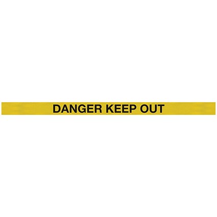 5 Star WallPro 400 Barrier Blk + Danger Keep Out Ylw/Blk 4.6m