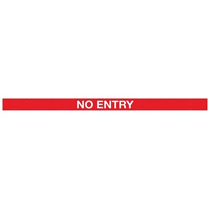 5 Star WallPro 400 Barrier Blk + No Entry Red/Wht 4.6m