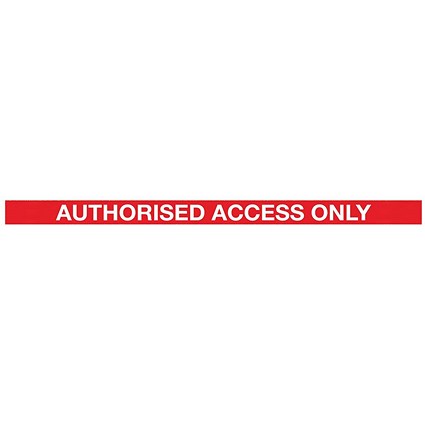 5 Star WallPro 400 Barrier Ylw + Authorised Access Red/Wht 4.6m