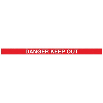5 Star WallPro 400 Barrier Ylw + Danger Keep Out Red/Wht 4.6m