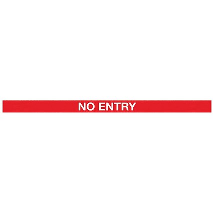 5 Star WallPro 400 Barrier Ylw + No Entry Red/Wht 4.6m