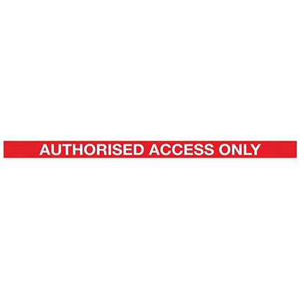 WallPro 450 Barrier Blk Authorised Access Red/White Belt 7.6m