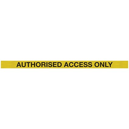 WallPro 450 Barrier Blk Authorised Access Ylw/Blk Belt 7.6m