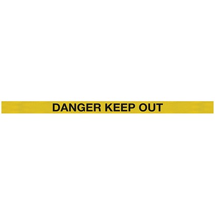 WallPro 450 Barrier Blk Danger Keep Out Ylw/Blk Belt 7.6m