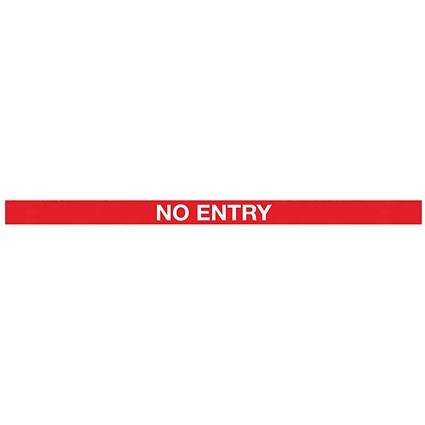 WallPro 450 Barrier Blk with No Entry Red/Wht Belt 7.6m