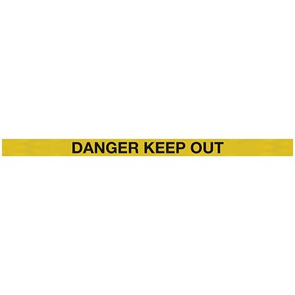 WallPro 450 Barrier Ylw with Danger Keep Out Ylw/Blk Belt 7.6m