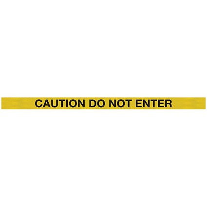 WallPro 450 Barrier Blk with Do Not Enter Ylw/Blk Belt 9.1m