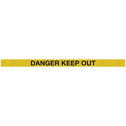 WallMaster 300 Barrier Blk with Danger Keep Out Ylw/Blk Belt 3m