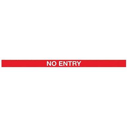 WallMaster 300 Barrier Blk with No Entry Red/Wht Belt 3m