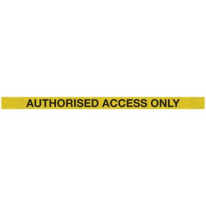 WallMaster 300 Barrier P/Chrome with Auth Access Ylw/Blk Text Belt 3m