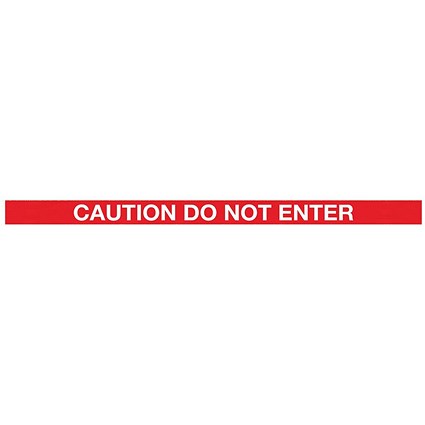WallMaster 300 Barrier P/Chrome with Do Not Enter Red/Wht Text Belt 3m