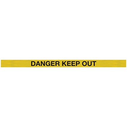 WallMaster 300 Barrier Ylw with Danger Keep Out Ylw/Black Belt 3m