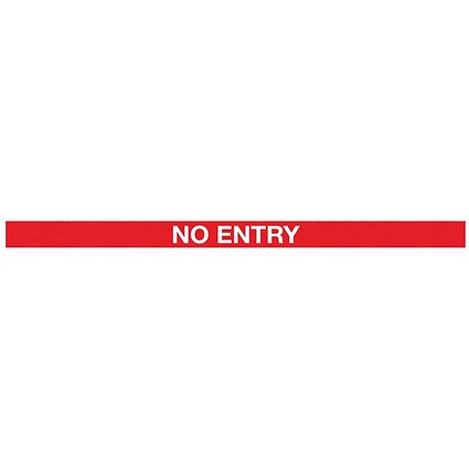 WallMaster 300 Barrier Ylw with No Entry Red/Wht Belt 3m
