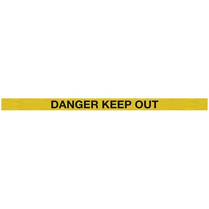 WallMaster 400 Barrier Blk with Danger Keep Out Ylw/Blk Belt 4.6m