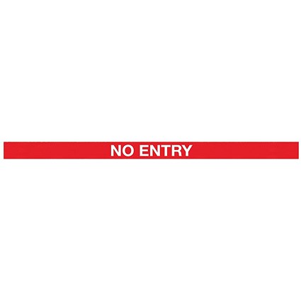 WallMaster 400 Barrier Blk with No Entry Red/Wht Belt 4.6m