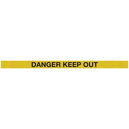 WallMaster 400 Barrier Ylw with Danger Keep Out Ylw/Blk Belt 4.6m