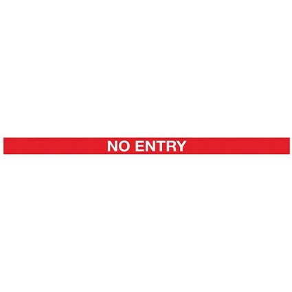 WallMaster 400 Barrier Ylw with No Entry Red/Wht Belt 4.6m