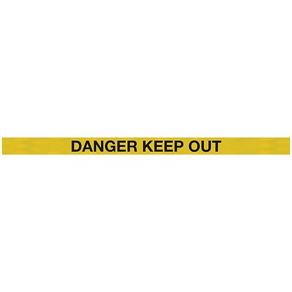 WallMaster 450 Barrier Blk with Danger Ylw/Blk Belt 7.6m