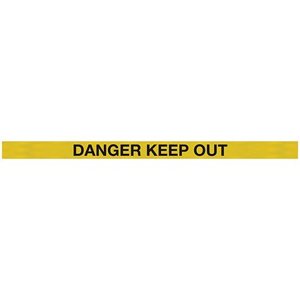 WallPro 300 Magn Barrier Blk Danger Keep Out Ylw/Blk 3m