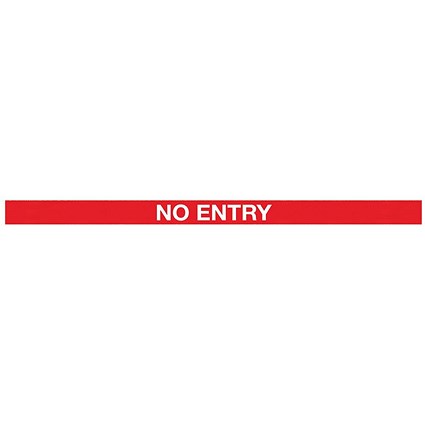 WallPro 300 Magn Barrier Blk No Entry Red/Wht 3m