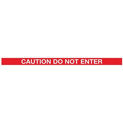 WallPro 400 Magn Back/Belt End Barrier Blk + Caution Red/Wht 4.6m