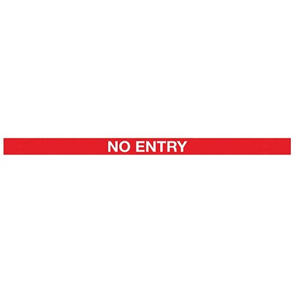 WallPro 400 Magn Back/Belt End Barrier Ylw + No Entry Red/Wht 4.6m