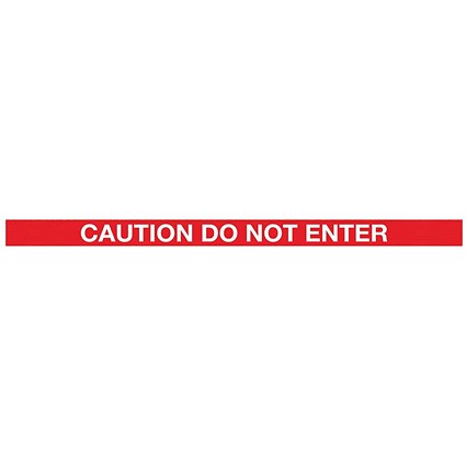WallPro 450 Magn Back/Belt End Barrier Blk + Caution Red/Wht 7.6m