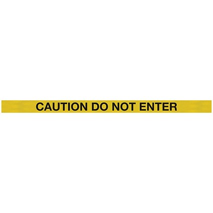 WallPro 450 Magn Back/Belt End Barrier Ylw Caution Ylw/Blk 7.6m
