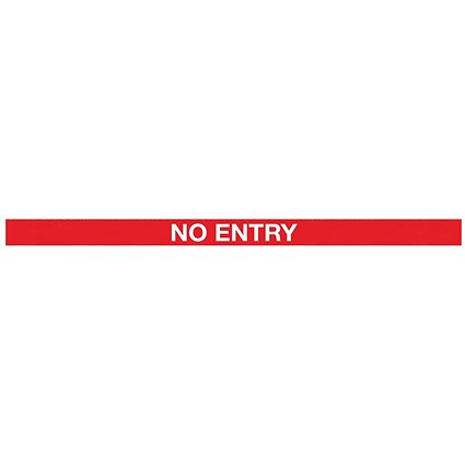 WallPro 450 Magn Back/Belt End Barrier Ylw + No Entry Red/Wht 7.6m