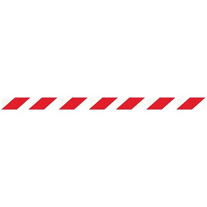 WallPro 450 Magn Back/Belt End Barrier Blk + Red/Wht Belt 9.1m