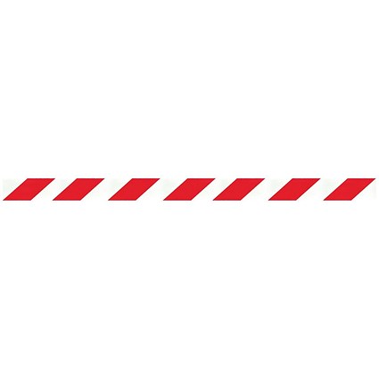 WallMaster 300 Magn Back Barrier Blk with Red/Wht Belt 3m