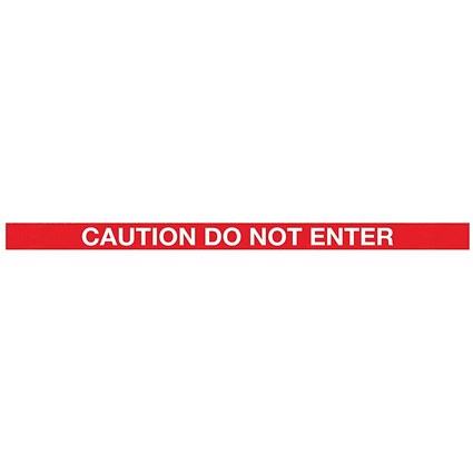 WallMaster 300 Magn Back Barrier Blk with Do Not Enter Red/Wht 3m