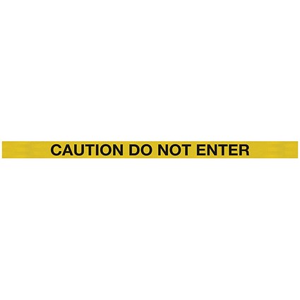 WallMaster 300 Magn Back Barrier Blk with Do Not Enter Ylw/Blk 3m