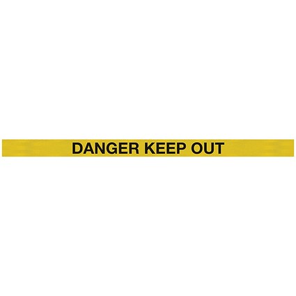 WallMaster 300 Magn Back Barrier Blk with Danger Ylw/Blk 3m