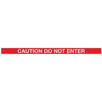 WallMaster300 Magn Back Barrier P/Chrome with Caution Red/Wht 3m