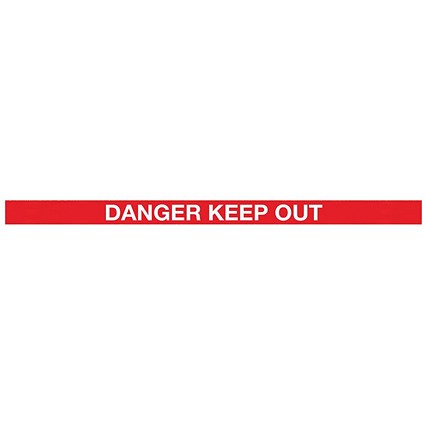 WallMaster 300 Magn Back Barrier Ylw with Danger Red/Wht 3m