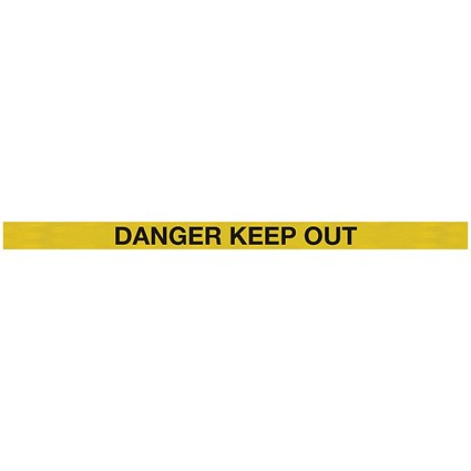 WallMaster 300 Magn Back Barrier Ylw with Danger Ylw/Blk 3m